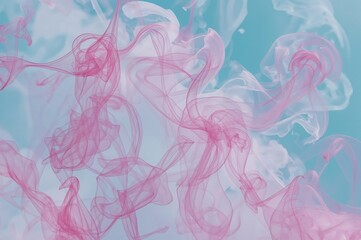 Abstract Pink Vapor Nebula with Mystical Frozen Diffusion Effect