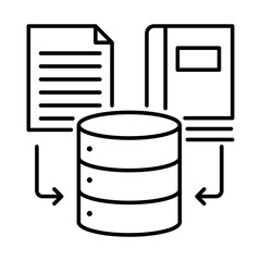 Text recognition, Optical character recognition (OCR), Document scanning, Text extraction, Image-to-text conversion, and Data management on transparent background