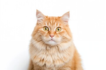 Obraz premium Close-up of an orange feline staring directly into the lens