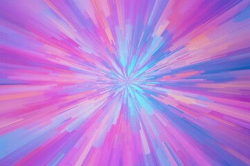 Fototapeta premium Radial blur with vibrant psychedelic colors