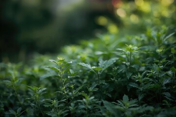 Greenery flourishing in the backyard