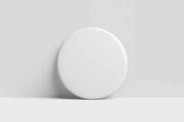 Large-sized badge and pin button mockup