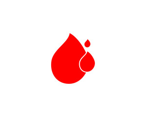 Fototapeta premium Human Blood logo template vector icon illustration design on white background. 