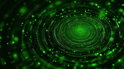 a mesmerizing green digital background featuring glowing circular patterns perfect for techrelated themes and modern design