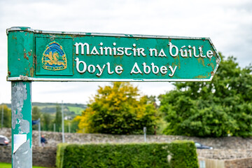 Ruins of the Boyle Abbey, a Cistercian monastery founded in the twelfth century by monks