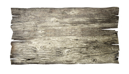 Weathered wood plank texture with transparent background