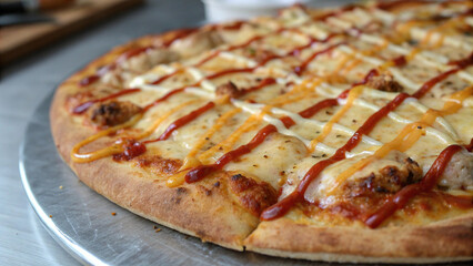 Salt Lake City Artisan Pizza with Utah Fry Sauce
