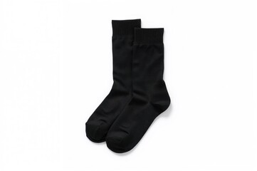 Black men's socks displayed against a plain white backdrop