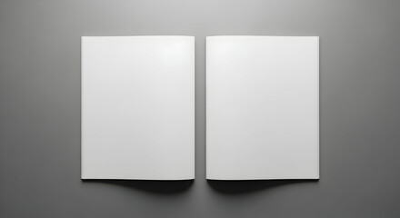 Present your brand story with this clean, modern open brochure mockup, offering endless creative possibilities for impactful design and marketing presentations.