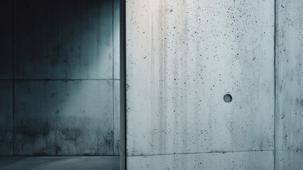 Concrete Wall Background with Soft Shadows in Minimal Style
