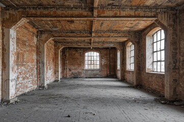 Fototapeta premium Vintage industrial walls and buildings showcasing abstract patterns for background use