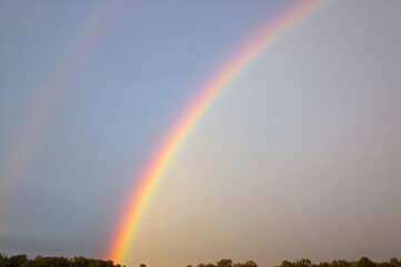 Double rainbow in the sky