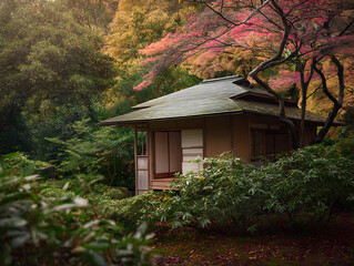 autumn, house