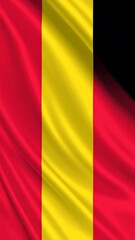 Rippled Belgian flag