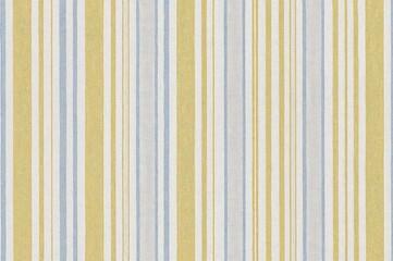 Obraz premium Continuous striped fabric design for rustic kitchen decor in blue, yellow, and white hues.