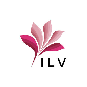ILV Creative Nature-Inspired Logo Concept Isolated on White, ILV  Later Logo, Minimalist Floral Branding Illustration in Pink Shades.

ILV  floral logo, ILV  flower logo, ILV  abstract flower, ILV  pi