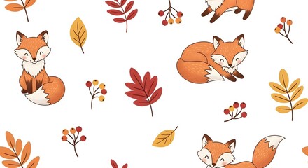 Whiskers and Yarn Seamless Pattern: Cute Cat and Knitting Design