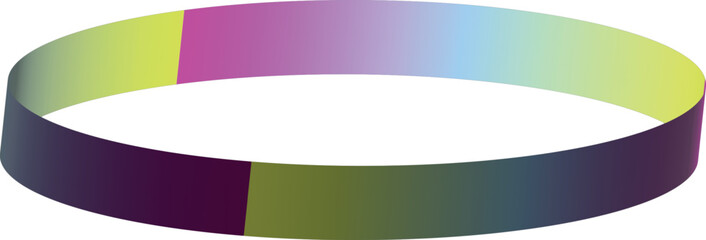vector illustration of colorful cd. Abstract Circular Band with Gradient Colors