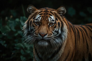 Fototapeta premium When the majestic Sumatran tiger feels grumpy