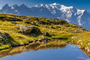Chamonix Montblanc Beautiful Alpine Mountain