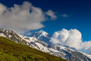 Chamonix Montblanc Beautiful Alpine Mountain