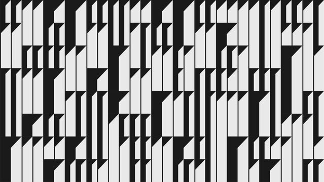 Abstract modern composition in brutalism style, Postmodern geometric ornament with simple shapes in monochrome color, architectural volumetric pattern, contrasting light and shadow effect