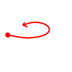 Messy arrow lines doodle