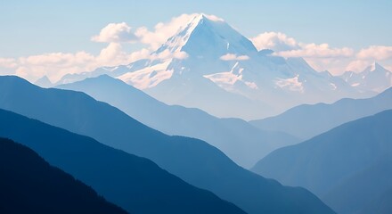 Majestic Mountain Range Scenery.