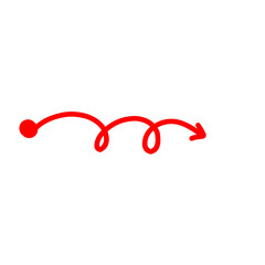 Messy arrow lines doodle