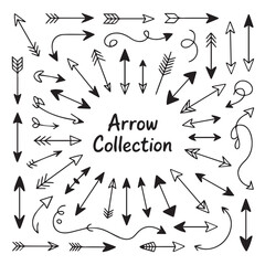 vector arrow pack with minimalist line art arrowheads fletching and directional signs for creative presentations designs