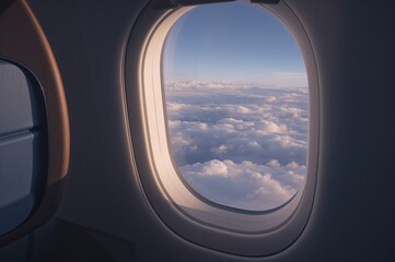 Boeing 787-9 Flight View from Window Towards Airport