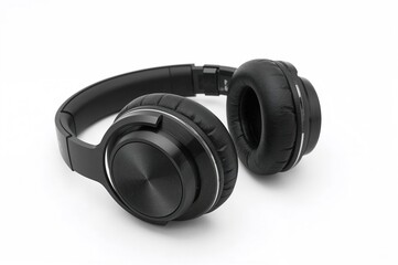 Close-up of Wireless Headphones on a White Backdrop