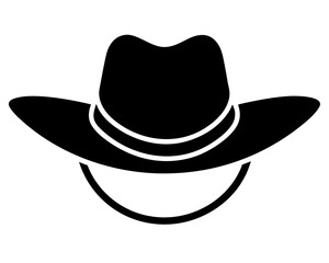 cowboy hat  silhouette vector,cowboy hat icon vector