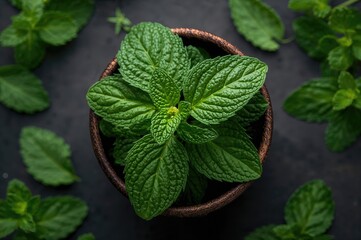 Mint is a widely used herb known for its possible health advantages, such as aiding digestion, alleviating allergy signs, and easing cold discomforts.