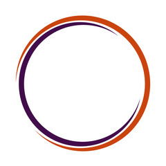 Circle round frame Border background modern symbol