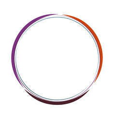 Circle round frame Border background modern symbol
