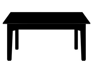 table black silhouette vector,wood table icon