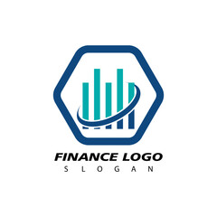Obraz premium Business Finance Logo design vector template 