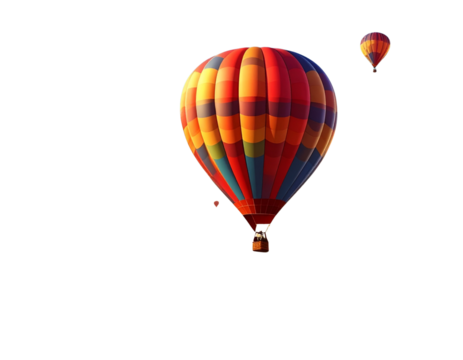 Hot air balloon, PNG - Powered by Adobe