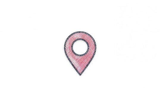User profile icon inside a location pin symbol