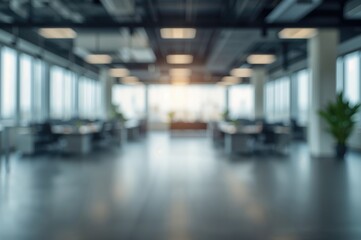 Fototapeta premium Creating a Soft Focus Effect in a Contemporary Workspace Interior