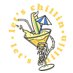 illustration of a cocktail