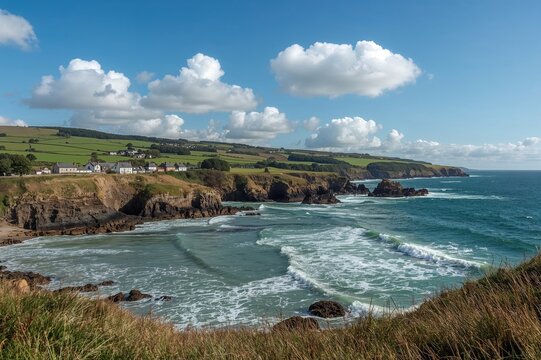 Cliffside Landscape in Southwest Scotland
