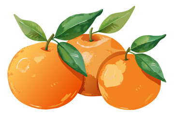 orange with leaves