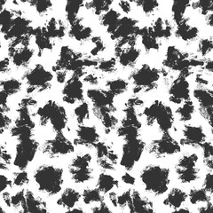 Monochrome watercolor cloud seamless abstract pattern, JPEG