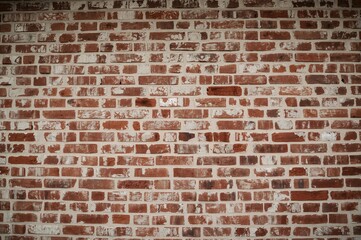 Fototapeta premium Vintage Brick Facade with Darkened Edges