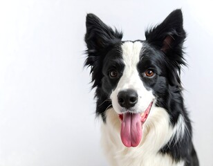 Black and white dog portrait (2)