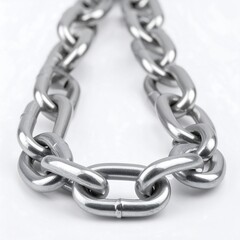 Fototapeta premium Close-up of a metallic chain