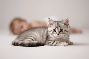 The tabby cat is peacefully napping