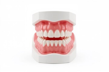 Obraz premium The dental structure within the oral cavity serves as a tool for studying mouth cleanliness.